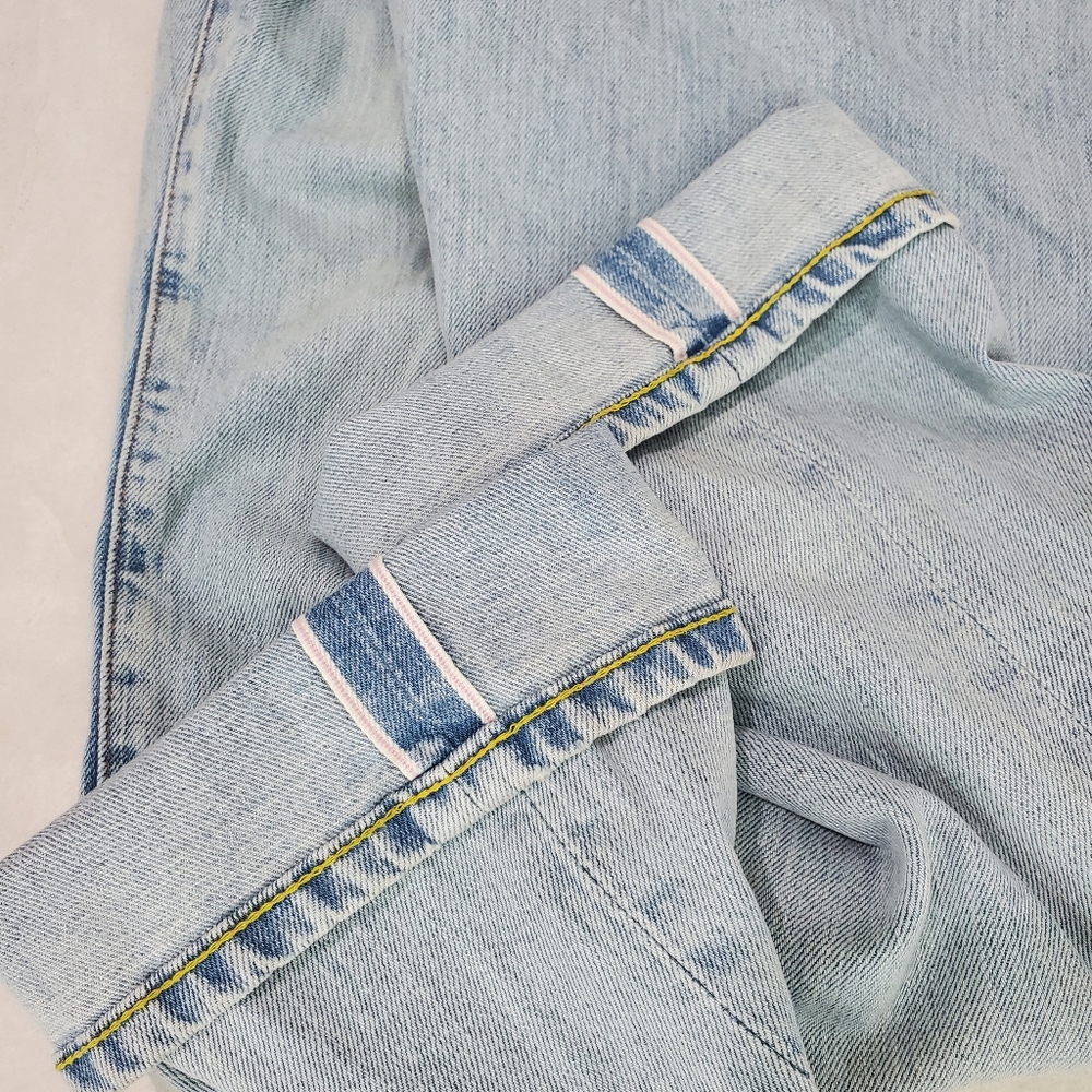 Levi's LVC 701 1950s Jeans Women Sz 25 X 30 Blue‎ Denim Pink Selvedge Big E Tab - Picture 11 of 13